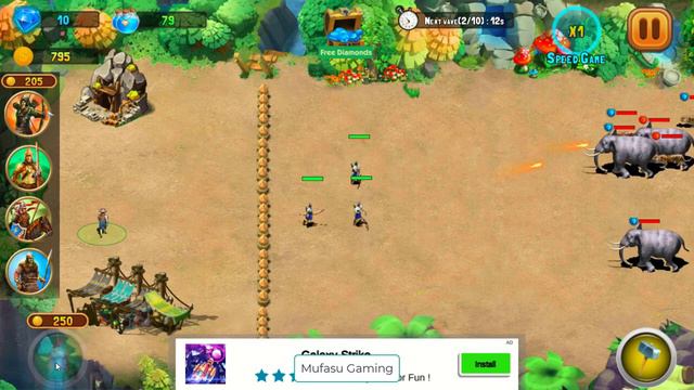Empire Defense Age Of Stick War And Tower Defense Android Gameplay By Ball Game Team смотреть онлайн