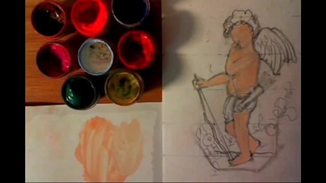 Как нарисовать купидона и сделать открытку на День Святого Валентина смотреть онлайн