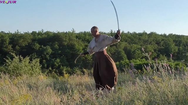 Martial art "Hopak", possession of all types of weapons 16, two sabers. смотреть онлайн