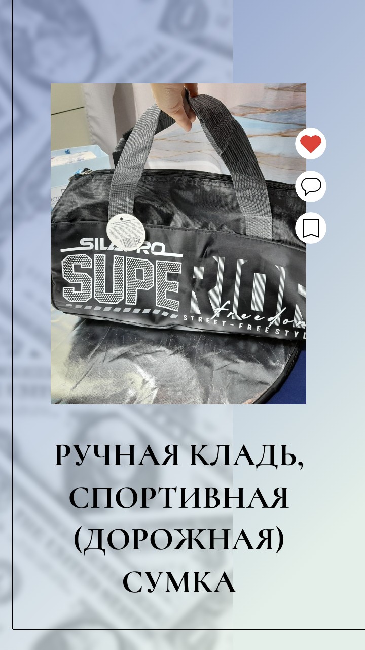 Ручная кладь, спортивная(дорожная) сумка