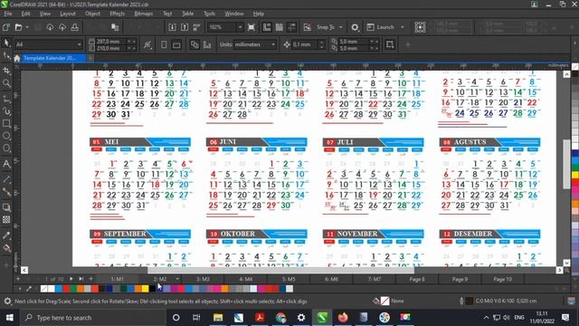 TEMPLATE KALENDER 2023 CORELDRAW (LENGKAP MASEHI JAWA HIJRIYAH) смотреть онлайн