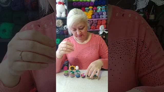 ?цветы в горшочках крючком на 8марта смотреть онлайн