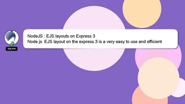 NodeJS : EJS layouts on Express 3 смотреть онлайн