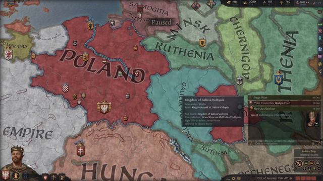 Wyprawa na Kijów | Crusader Kings 3 PL Role-Play Polska #4 смотреть онлайн