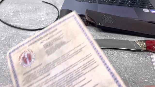 Обзор Ножа «Охотник» тигельный булат, стабилка, Инкрустация. смотреть онлайн