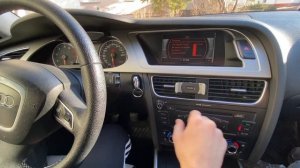 Проверка уровня масла на Audi a4b8