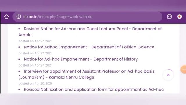 Delhi University || Adhoc Panel Notice || Your Queries || PhD Updates || смотреть онлайн