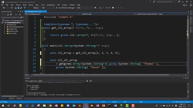 How to use C++/CLI array along with std::array смотреть онлайн