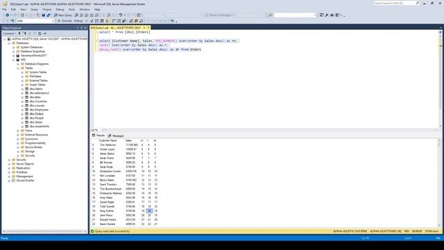 How to find Nth Salary/ Sales. What is the difference between row_number(), rank() and dense_rank. смотреть онлайн