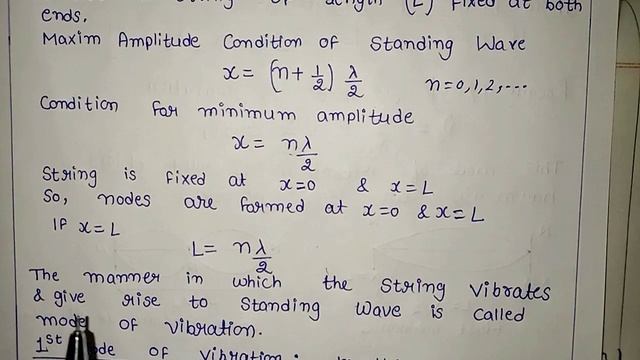 Standing wave in a string || Modes of vibration in standing wave || Nodes and Antinodes смотреть онлайн
