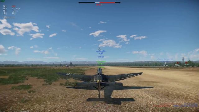 [War Thunder] 37mm Cannon Stuka Gameplay смотреть онлайн