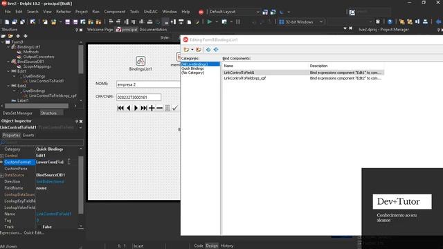 Livebindings expressoes customizadas - Formatando CPF e CNPJ смотреть онлайн