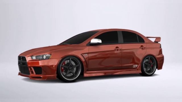 Mitsubishi Evolution X - 3DTuning смотреть онлайн