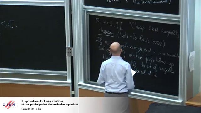 iLL posedness for Leray solutions of the ipodissipative Navier Stokes equations (Camillo De Lellis) смотреть онлайн
