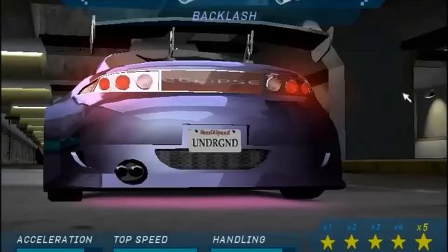 Need For Speed Underground: Customization - Melissa Mitsubishi Eclipse GSX