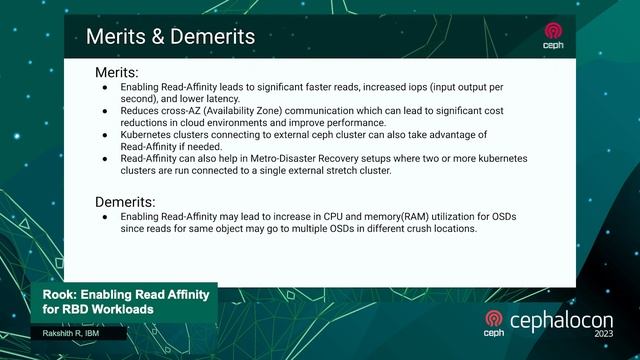 Rook: Enabling Read Affinity for RBD Workloads - Rakshith R, IBM смотреть онлайн