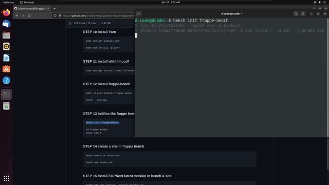 Install Frappe||ERPNext in Ubuntu 22.04 LTS смотреть онлайн
