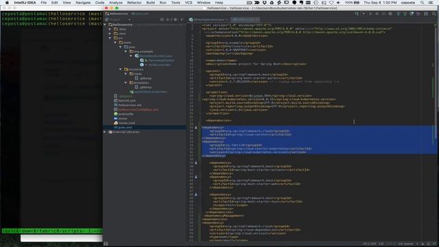 Spring Boot Microservice with Kubernetes and Fabric8 (3/3) смотреть онлайн