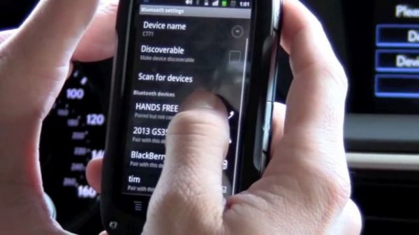 2013 Lexus GS350 Android bluetooth pair