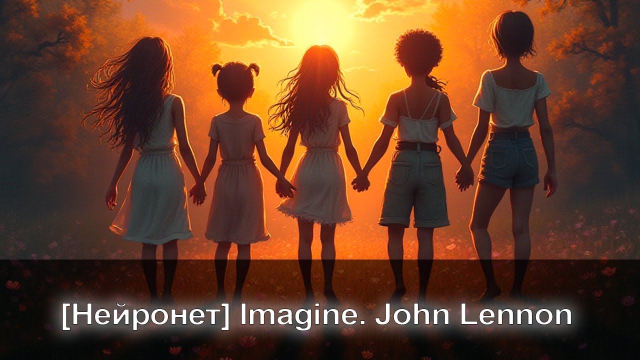 [Нейронет] Imagine. John Lennon. Мой первый клип, созданный в нейронете смотреть онлайн