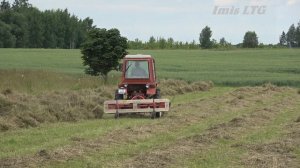 Т-25 и конвейерные грабли.