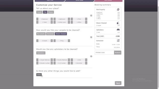 Desktop side of Clean Booking WP plugin смотреть онлайн