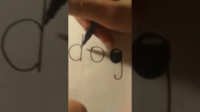 Как из слова dog нарисовать собаку! смотреть онлайн