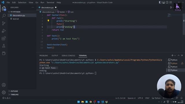 Decorators and Function Overloading : Python Full Course in Hindi 2023 | Tuffle смотреть онлайн