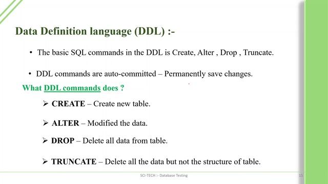 Commands and Datatypes in SQL for Beginners | Part 2 | SQL in Marathi | Sci-Tech смотреть онлайн
