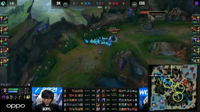 DK vs. EDG | Worlds Finals | DWG KIA vs. Edward Gaming | Game 1 (2021) смотреть онлайн