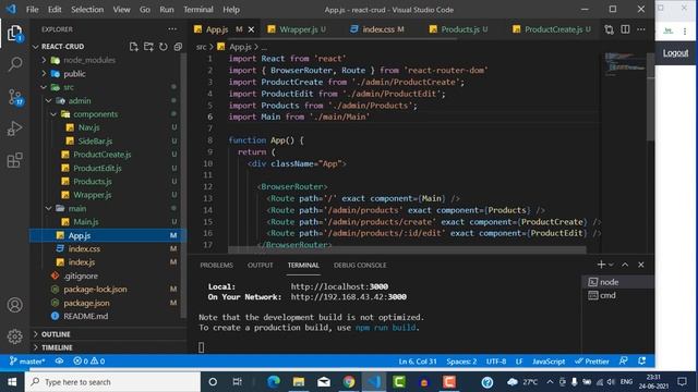React Tutorial with CRUD Application For Beginners in Hindi | 2021 смотреть онлайн