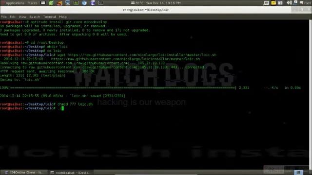 How to Install Low Orbit Ion Cannon (LOIC) in Kali Linux смотреть онлайн