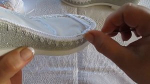 белые босоножки вязаные крючком