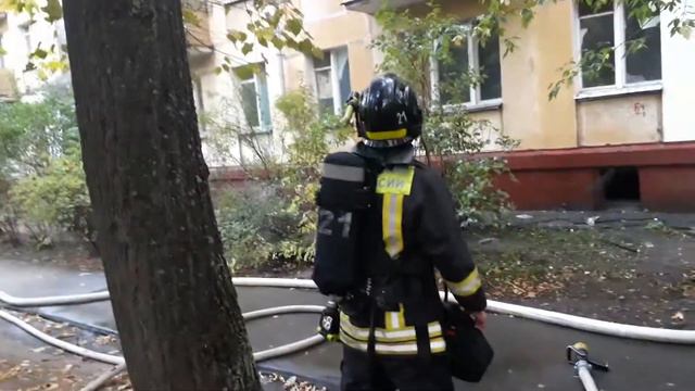 Пожар Москва Олеко Дундича 33