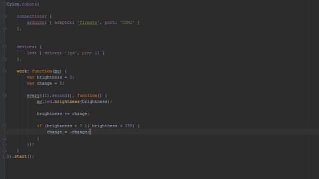 Introduction to Cylon.js - Module 4 - Lesson 7: Fading the LED смотреть онлайн
