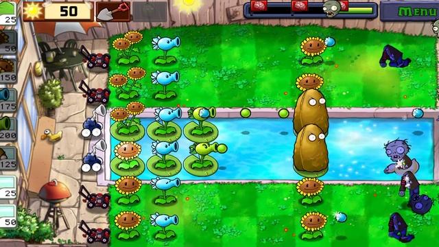 Plants vs zombies - Pool Level 9, прохождение смотреть онлайн