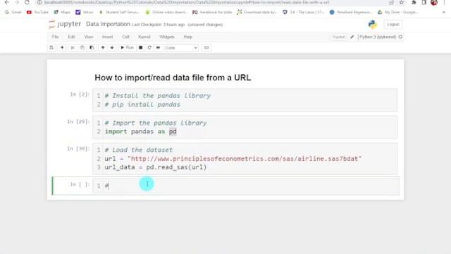 How to Import/Read Data Files in Python || Reading/Importing data files from URL in Python || Part смотреть онлайн