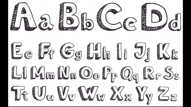 Учим английский алфавит