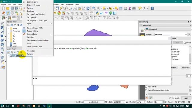 POLYGON STYLE COLOR TO COLUMN ATTRIBUTE TABLE IN QGIS смотреть онлайн