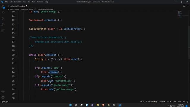 List Iterator in Java | Java Collections | Collection Framework | Java Tutorial For Beginners смотреть онлайн