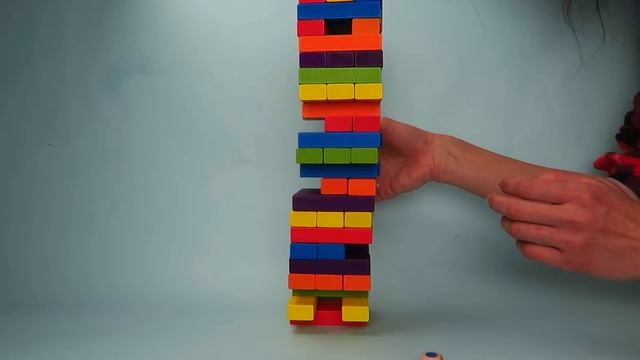 Family Game Night One #Husband & Wife Rainbow Jenga Challenge | Fun Toys смотреть онлайн