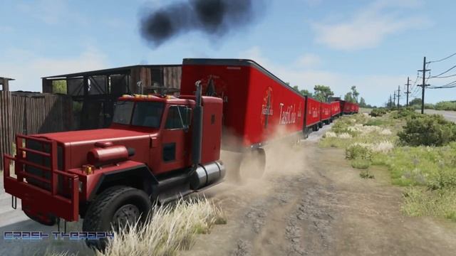 Tasty Cola Delivery vs Potholes #4 - BeamNG.Drive смотреть онлайн