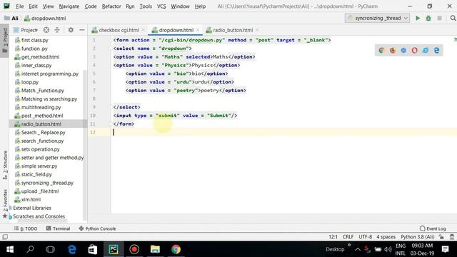 How we pass Radio Button in to CGI Programming in python смотреть онлайн