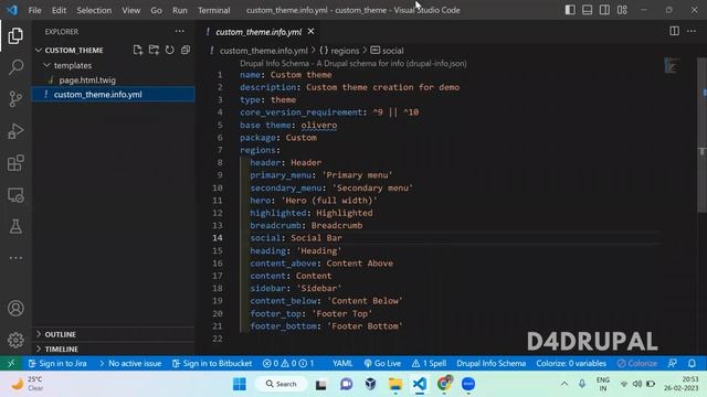 Override the template in custom theme Drupal 9, Drupal 10 | D4Drupal смотреть онлайн