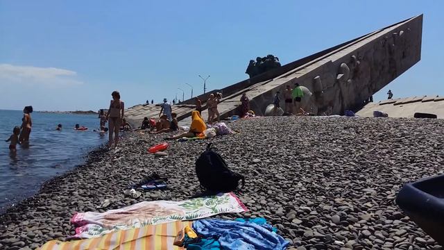 Малая земля в Новороссийске. Пляж. смотреть онлайн