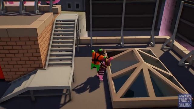 Gang Beast | Gameplay | Here comes Burger-Man! смотреть онлайн