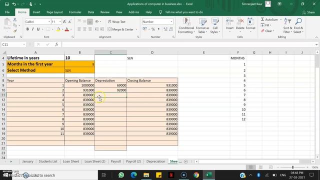 Depreciation in Excel-Part C смотреть онлайн