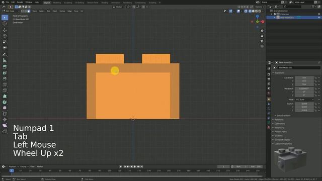 Blender Beginner Tutorial Part 1 - Effective Mesh Clean Up (LeoCAD imports) смотреть онлайн
