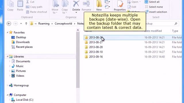 Windows: Restoring sticky notes data from the local backups in Notezilla 8 for Windows смотреть онлайн
