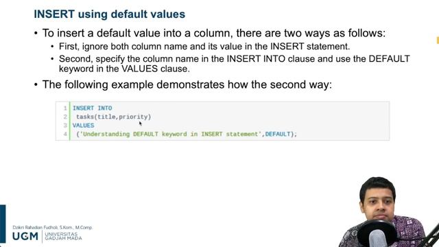 Database - 3. Data Manipulation Language смотреть онлайн